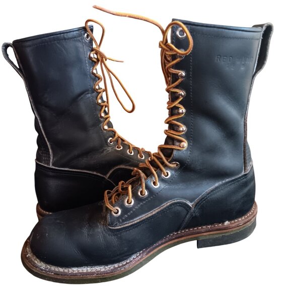 Vintage Red Wing 919 Green Sole 8.5 E Lineman Boots 12 6 code 1976 - Picture 10 of 15